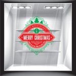 Χριστουγεννιάτικο Αυτοκόλλητο - Merry Christmas