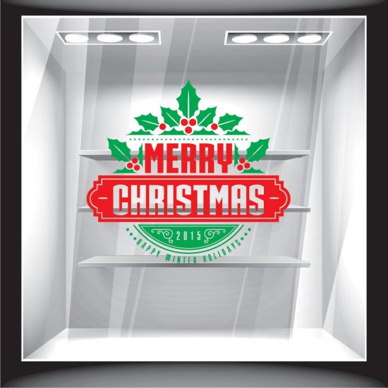 Χριστουγεννιάτικο Αυτοκόλλητο - Merry Christmas 2
