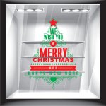 Χριστουγεννιάτικο Αυτοκόλλητο - Merry Christmas 3