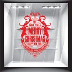 Χριστουγεννιάτικο Αυτοκόλλητο - Merry Christmas 4