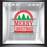 Χριστουγεννιάτικο Αυτοκόλλητο - Merry Christmas 5