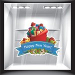 Χριστουγεννιάτικο Αυτοκόλλητο - Happy New Year Gifts
