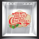 Χριστουγεννιάτικο Αυτοκόλλητο - Merry Christmas 6