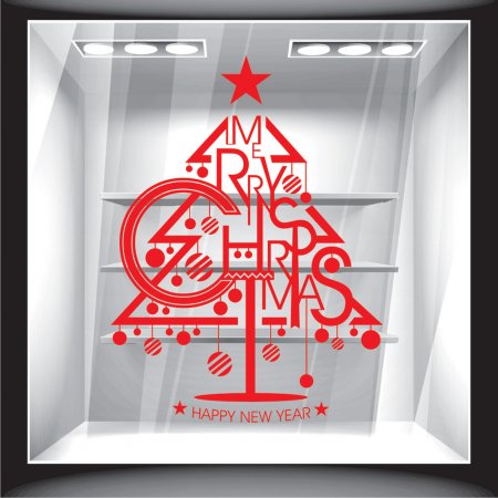 Χριστουγεννιάτικο Αυτοκόλλητο - Έλατο ευχών