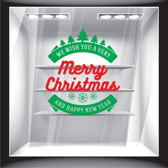 Χριστουγεννιάτικο Αυτοκόλλητο - Merry Christmas 9