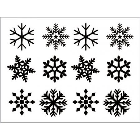 Χριστουγεννιάτικο Αυτοκόλλητο - Χιονονιφάδες Σετ