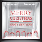 Χριστουγεννιάτικο Αυτοκόλλητο - Merry Christmas 10