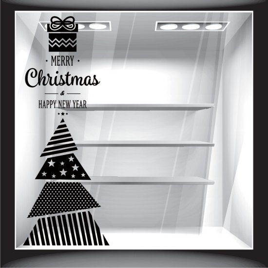 Christmas Sticker - Fir Tree with a Wish