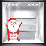 Χριστουγεννιάτικο Αυτοκόλλητο - Santa Claus