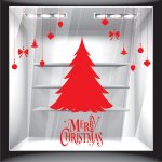 Χριστουγεννιάτικο Αυτοκόλλητο - Έλατο με Ευχή 2