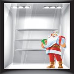 Χριστουγεννιάτικο Αυτοκόλλητο - Άγιος Βασίλης 4