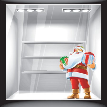 Χριστουγεννιάτικο Αυτοκόλλητο - Άγιος Βασίλης 4