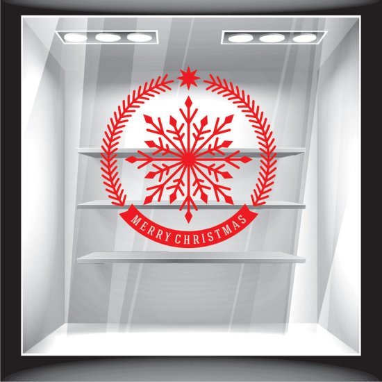 Χριστουγεννιάτικο Αυτοκόλλητο - Χιονονιφάδα 2