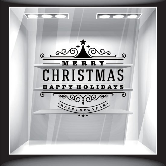 Χριστουγεννιάτικο Αυτοκόλλητο - Merry Christmas 13