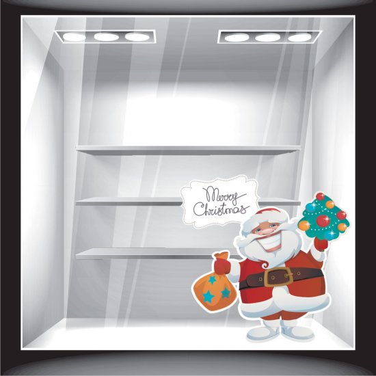 Χριστουγεννιάτικο Αυτοκόλλητο - Άγιος Βασίλης 6