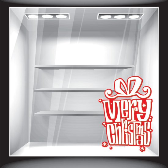 Χριστουγεννιάτικο Αυτοκόλλητο - Merry Christmas 14