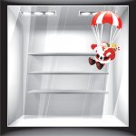 Χριστουγεννιάτικο Αυτοκόλλητο - Άγιος Βασίλης 9