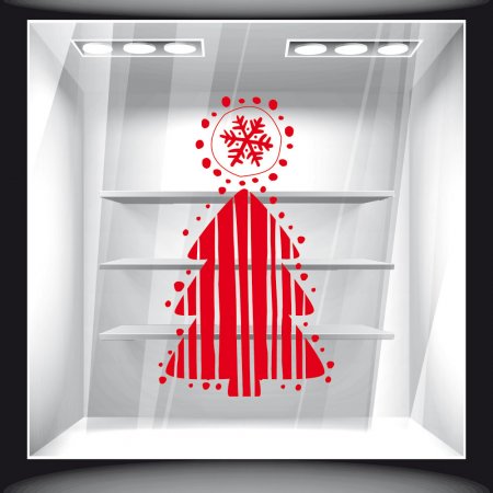 Χριστουγεννιάτικο Αυτοκόλλητο - Έλατο