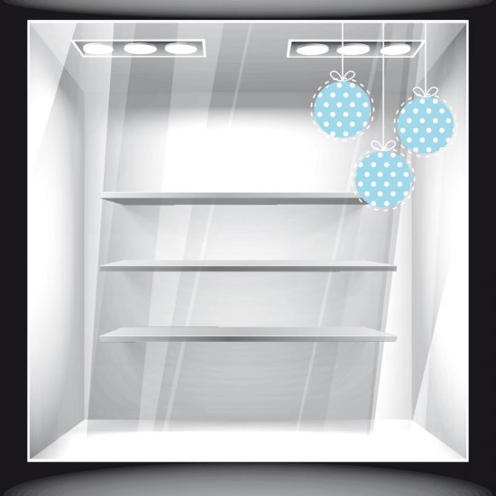 Χριστουγεννιάτικο Αυτοκόλλητο - Μπάλες Στολίδια