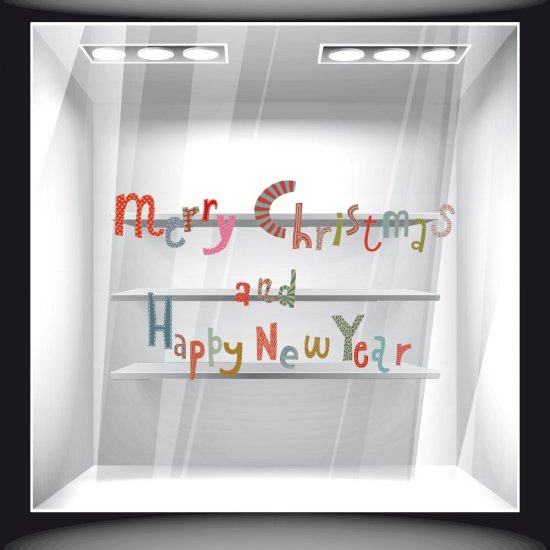 Χριστουγεννιάτικο Αυτοκόλλητο - Merry Christmas 17