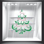 Χριστουγεννιάτικο Αυτοκόλλητο - Έλατο 4