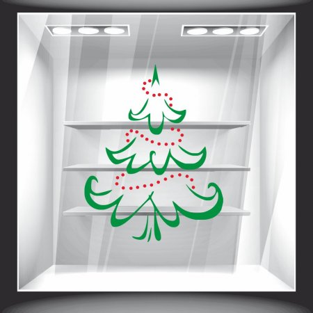 Χριστουγεννιάτικο Αυτοκόλλητο - Έλατο 4