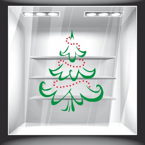 Χριστουγεννιάτικο Αυτοκόλλητο - Έλατο 4