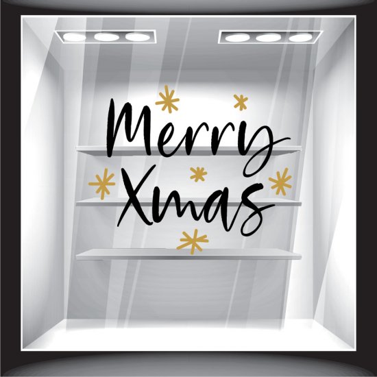 Χριστουγεννιάτικο Αυτοκόλλητο - Merry Xmas