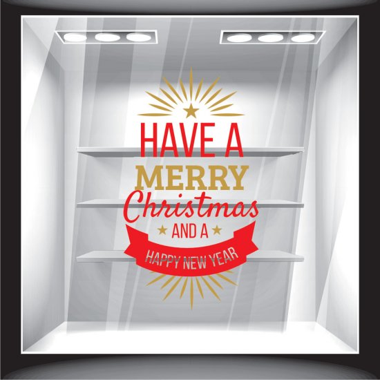 Χριστουγεννιάτικο Αυτοκόλλητο - Merry Christmas 20