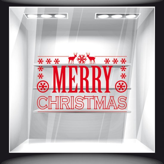 Χριστουγεννιάτικο Αυτοκόλλητο - Merry Christmas 23