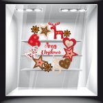 Χριστουγεννιάτικο Αυτοκόλλητο - Merry Christmas Στολίδια 02