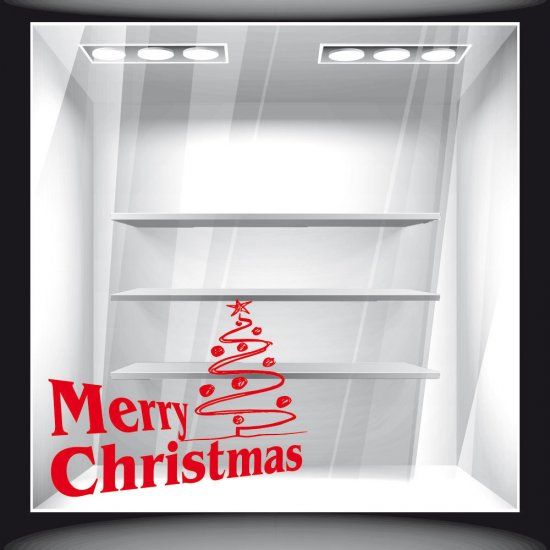 Χριστουγεννιάτικο Αυτοκόλλητο - Merry Christmas 26