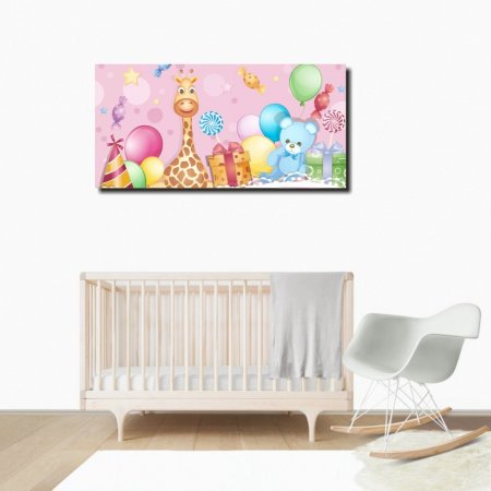 Παιδικός Πίνακας σε Καμβά - Χαμογελαστή Καμηλοπάρδαλη