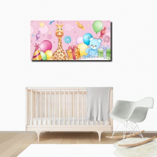 Παιδικός Πίνακας σε Καμβά - Χαμογελαστή Καμηλοπάρδαλη