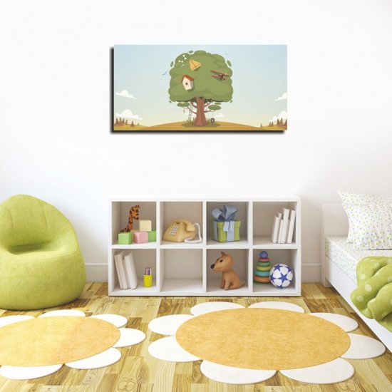 Παιδικός Πίνακας σε Καμβά - Δεντράκι Στην Έρημο