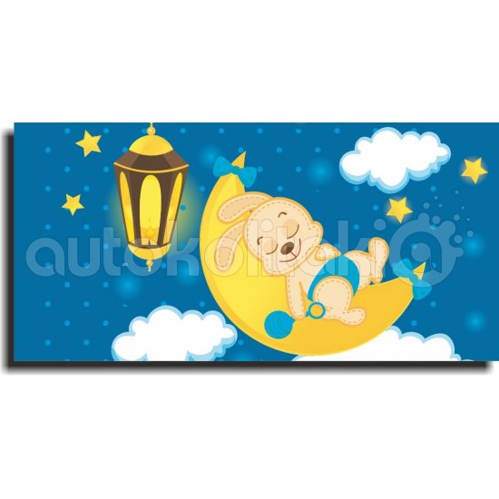 Παιδικός Πίνακας σε Καμβά - Λαγουδάκι Που Κοιμάται Παιδικός Πίνακας σε Καμβά - Λαγουδάκι Που Κοιμάται