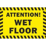 Πινακίδα λαμαρίνα γαλβανιζέ - Wet floor