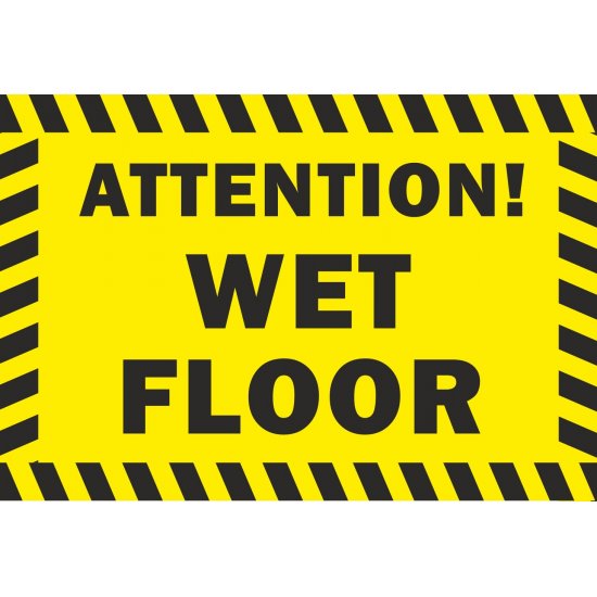 Πινακίδα λαμαρίνα γαλβανιζέ - Wet floor Πινακίδα λαμαρίνα γαλβανιζέ - Wet floor