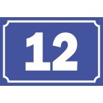 Πινακίδα αλουμινίου - Street number