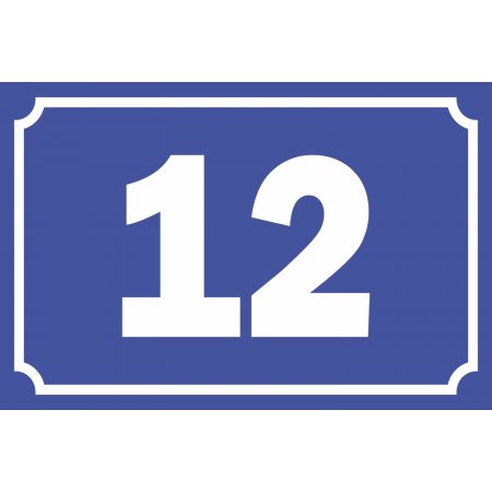 Πινακίδα λαμαρίνα γαλβανιζέ- Αριθμός οδού