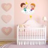 Αυτοκόλλητο τοίχου - Παιδάκια σε συννεφάκι Αυτοκόλλητο τοίχου - Παιδάκια σε συννεφάκι
