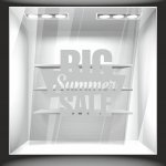 Αυτοκόλλητο εκπτώσεων - Big Summer Sale 01 ΧΡΩΜΑ ΑΣΗΜΙ