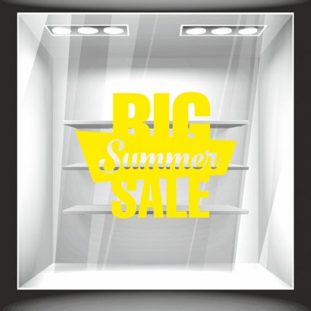 Αυτοκόλλητο εκπτώσεων - Big Summer Sale 01 ΧΡΩΜΑ ΚΙΤΡΙΝΟ