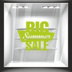 Αυτοκόλλητο εκπτώσεων - Big Summer Sale 01 ΧΡΩΜΑ ΛΑΧΑΝΙ
