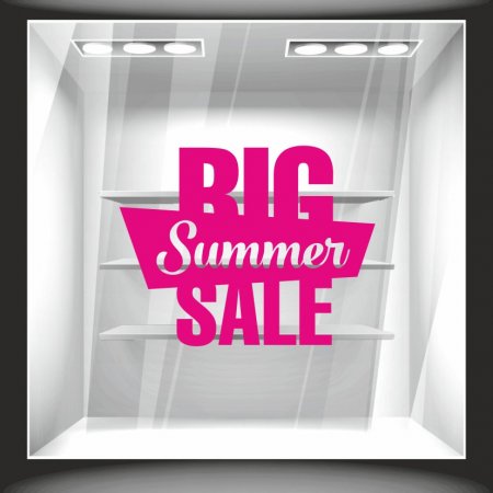 Αυτοκόλλητο εκπτώσεων - Big Summer Sale 01 ΧΡΩΜΑ ΜΑΤΖΕΝΤΑ
