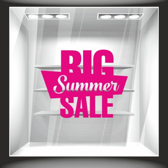 Αυτοκόλλητο εκπτώσεων - Big Summer Sale 01 ΧΡΩΜΑ ΜΑΤΖΕΝΤΑ