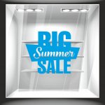 Αυτοκόλλητο εκπτώσεων - Big Summer Sale 01 ΧΡΩΜΑ ΜΠΛΕ