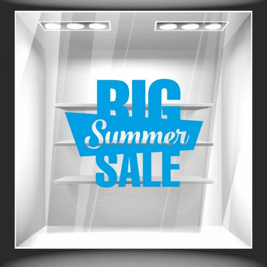 Αυτοκόλλητο εκπτώσεων - Big Summer Sale 01 ΧΡΩΜΑ ΜΠΛΕ