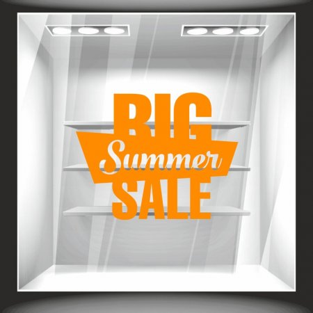 Αυτοκόλλητο εκπτώσεων - Big Summer Sale 01 ΧΡΩΜΑ ΠΟΡΤΟΚΑΛΙ