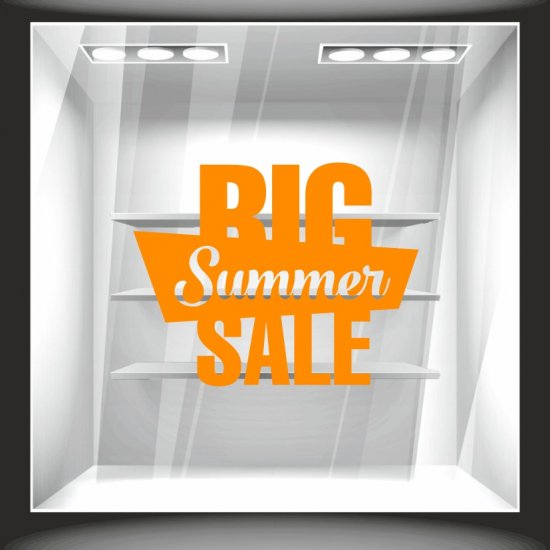 Αυτοκόλλητο εκπτώσεων - Big Summer Sale 01 ΧΡΩΜΑ ΠΟΡΤΟΚΑΛΙ